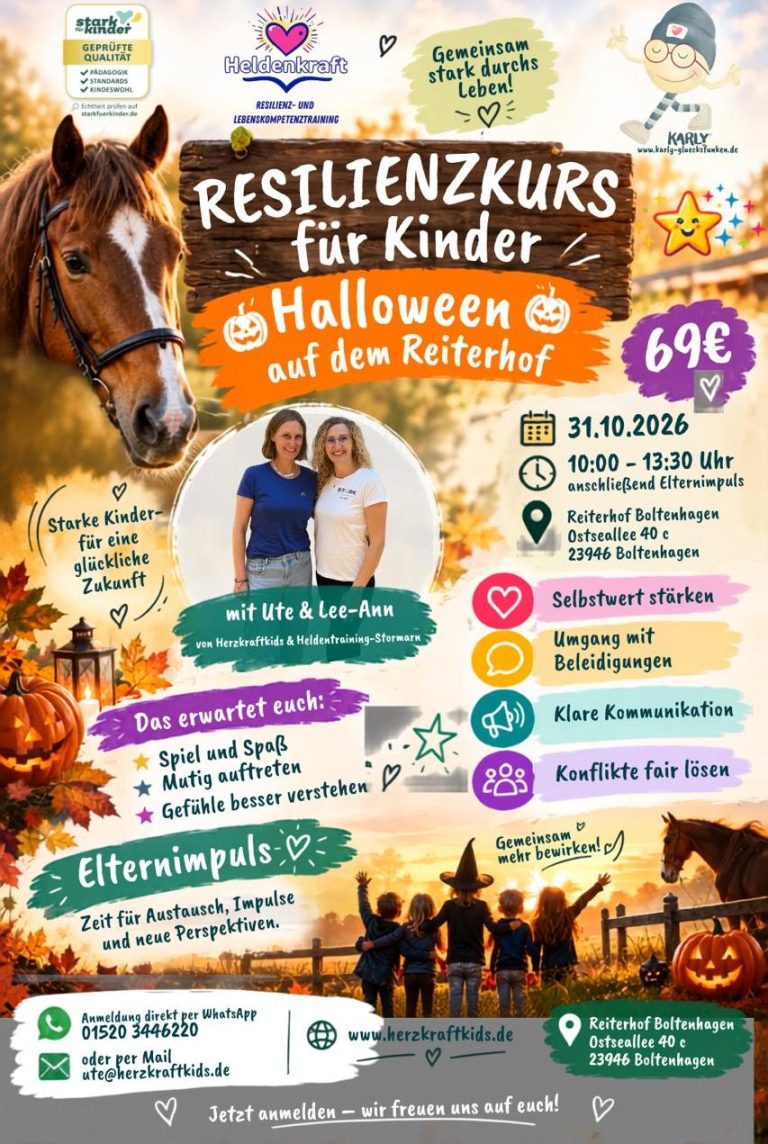 Informationen zu Veranstaltungen für Kinder und Eltern von September bis Januar.